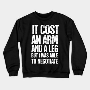 Funny Amputated Missing Arm Amputee Gift Crewneck Sweatshirt